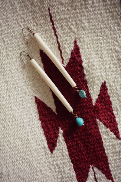 Cayuse Hairpipe Western Earrings - Cowgirl Relics