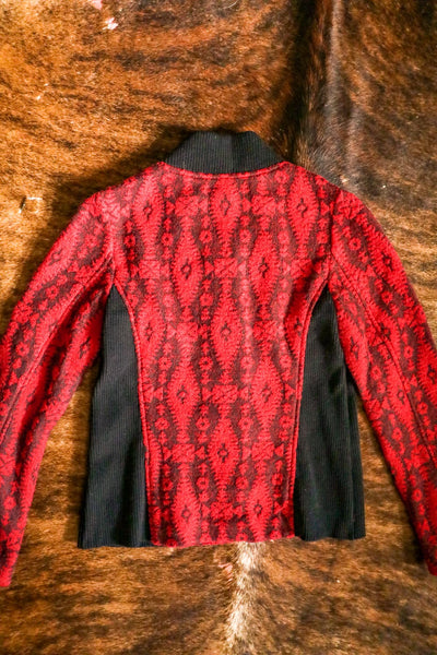 Pendleton Red and Black Wool Southwest Jacket