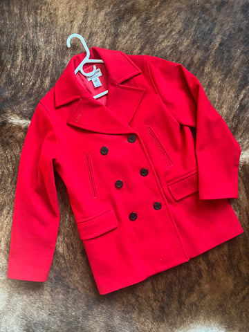 Pendleton Red Pea Coat