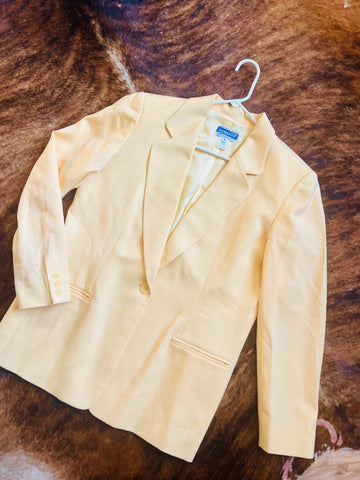 Vintage Yellow Pendleton Blazer