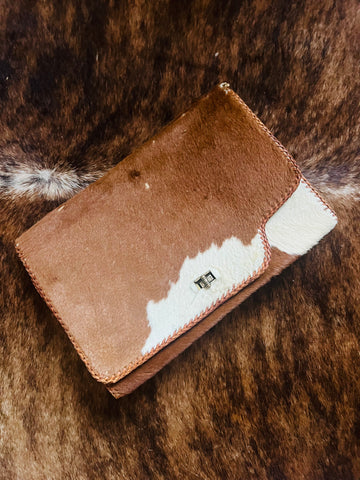 Vintage Cowhide Purse Clutch