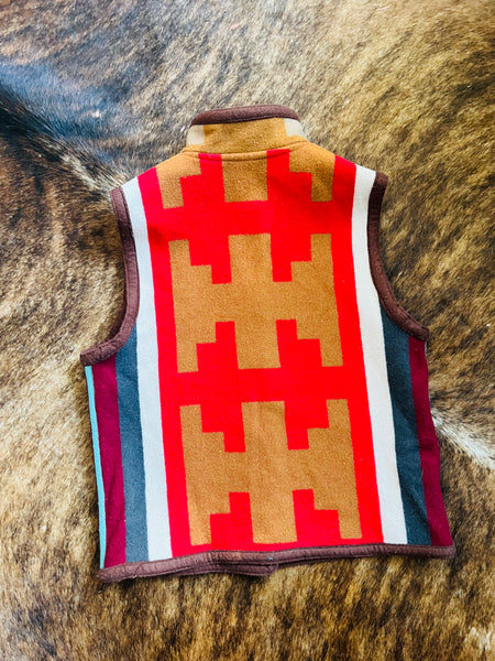 Vintage Reversible Southwest Wool Vest