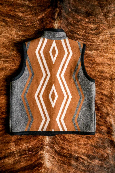 Vintage Reversible Southwest Wool Vest