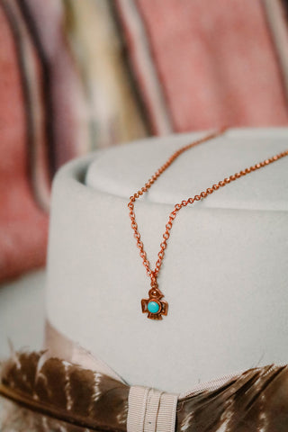 Vintage Southwest Copper Thunderbird Necklace