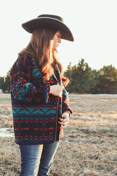 Vintage Southwest Wool Cardigan Blazer - Cowgirl Relics