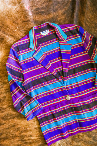 vintage southwest serape style blazer