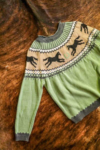vintage horse sweater