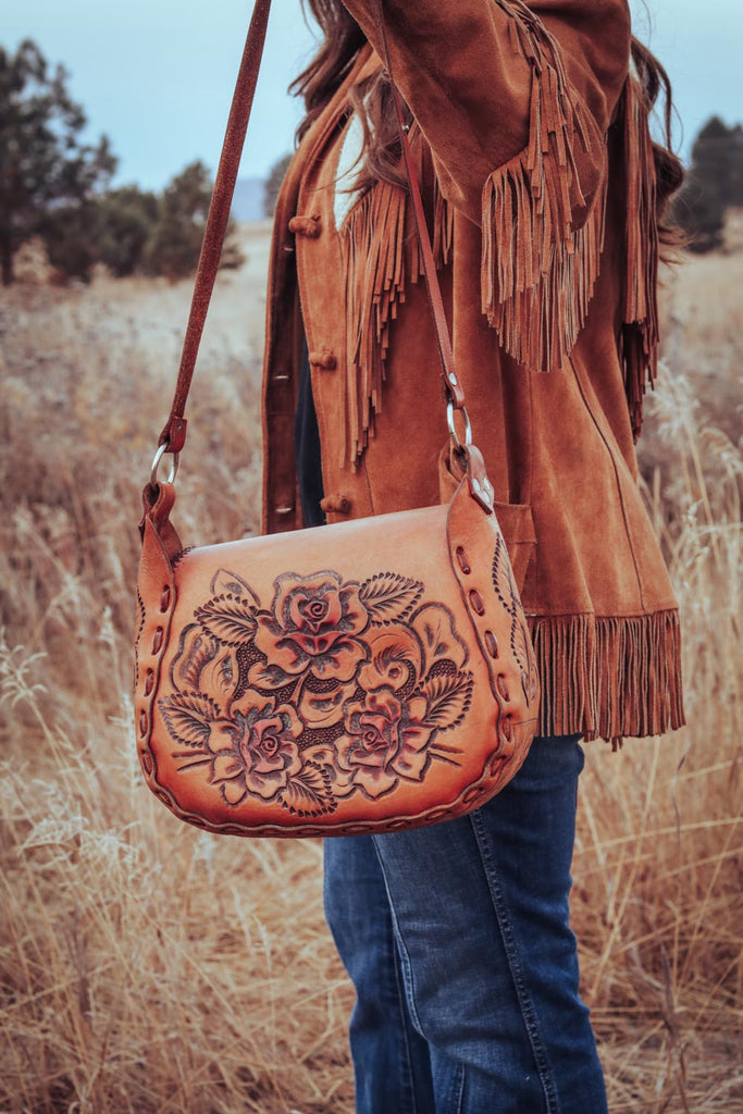 Vintage Tooled Leather Western Boho Horse Purse – Cowgirl Relics