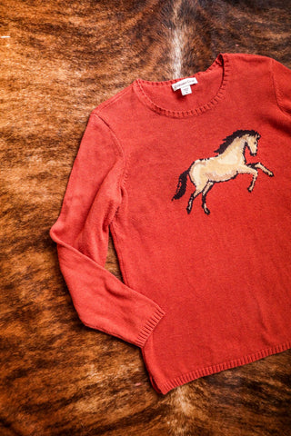 vintage horse sweater