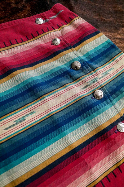 Vintage Southwest Top and Wrap Skirt Set