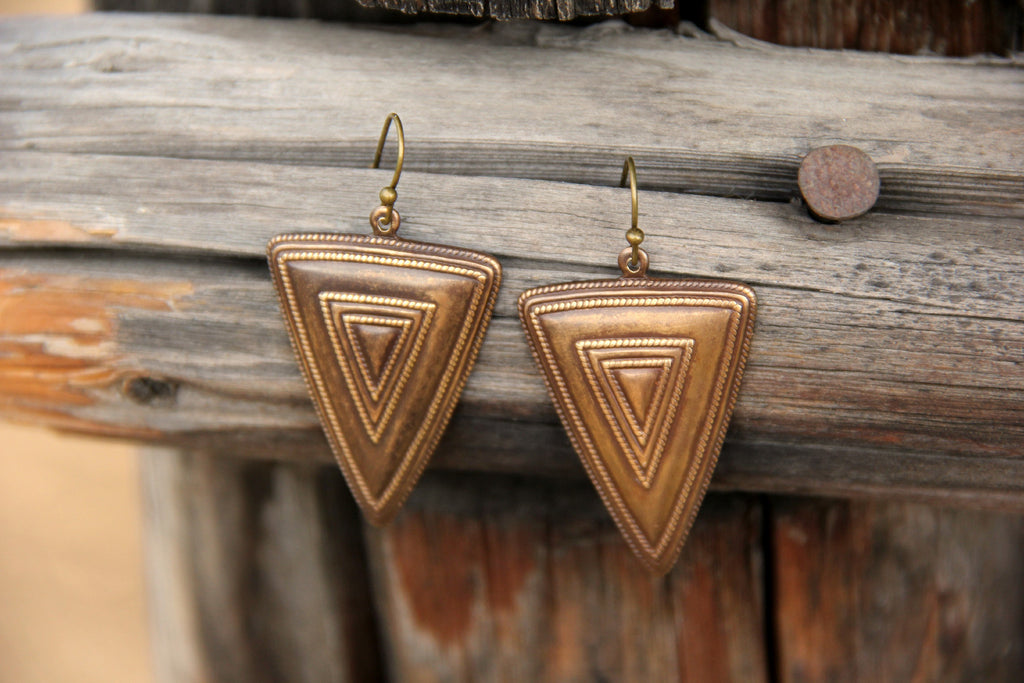Wasatch Geometric Tribal Boho Western Earrings - Cowgirl Relics